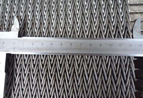 ODM Weave Chain Wire Siatka ze stali nierdzewnej Pasek z prostym sznurkiem