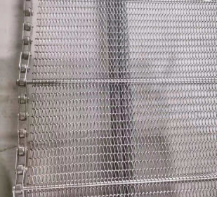 Dostosowane metalowe ogniwo łańcucha przenośnika taśmowego z siatki drucianej SS klasy spożywczej 304