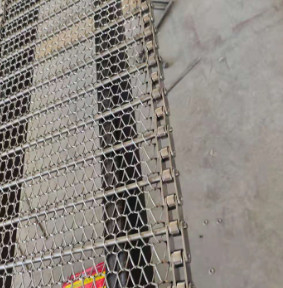 Dostosowane metalowe ogniwo łańcucha przenośnika taśmowego z siatki drucianej SS klasy spożywczej 304