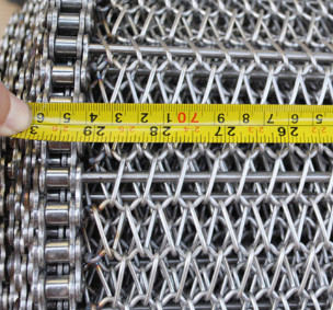 Balance Weave SUS304 SS Tkany przenośnik taśmowy z siatki drucianej