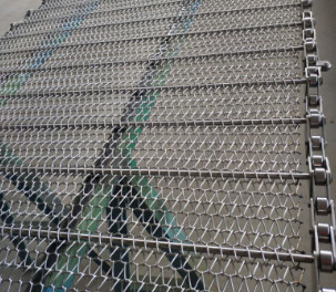 Food Grade Diamond Mesh Steel Mesh Przenośnik taśmowy do piekarnika