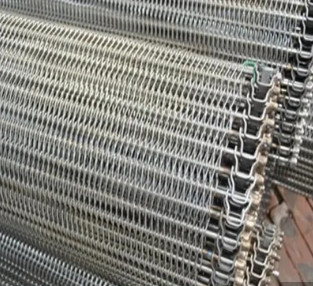 Metalowy łańcuch spiralny holenderski splot siatkowy do przenośnika taśmowego
