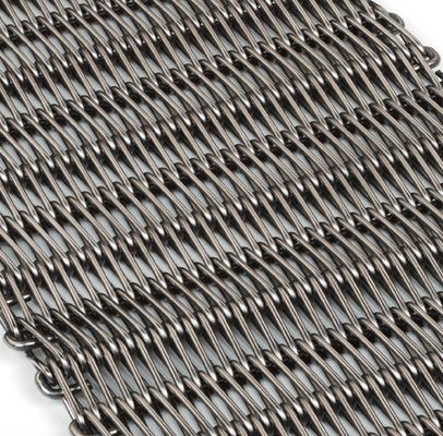 Metalowy przenośnik spiralny do zamrażarki Siatka tkana ze stali nierdzewnej
